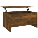 Vidaxl table basse ch�ne fum� 80x55, 5x41, 5 cm bois d'ing�nierie