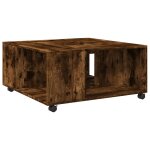 Vidaxl table basse chêne fumé 80x80x40 cm bois d'ingénierie Vidaxl table basse chêne fumé 80x80x40 cm bois d'ingénierie