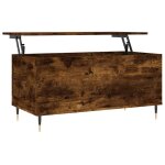 Vidaxl table basse ch�ne fum� 90x44, 5x45 cm bois d'ing�nierie
