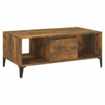 Vidaxl table basse chne fum 90x50x36, 5 cm bois d'ingnierie