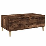 Vidaxl table basse ch�ne fum� 90x50x36, 5 cm bois d'ing�nierie