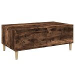 Vidaxl table basse ch�ne fum� 90x50x36, 5 cm bois d'ing�nierie