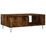 Vidaxl table basse ch�ne fum� 90x60x35 cm bois d'ing�nierie