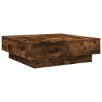 Vidaxl table basse chêne fumé 90x90x28 cm bois d'ingénierie Vidaxl table basse chêne fumé 90x90x28 cm bois d'ingénierie