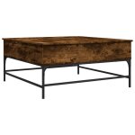 Vidaxl table basse chêne fumé 95x95x45 cm bois d'ingénierie et métal Vidaxl table basse chêne fumé 95x95x45 cm bois d'ingénierie et métal