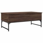 Vidaxl table basse chêne marron 100x50x40cm bois d'ingénierie et métal Vidaxl table basse chêne marron 100x50x40cm bois d'ingénierie et métal