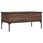 Vidaxl table basse chêne marron 100x50x45cm bois d'ingénierie et métal Vidaxl table basse chêne marron 100x50x45cm bois d'ingénierie et métal