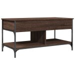 Vidaxl table basse chêne marron 100x50x50cm bois d'ingénierie et métal Vidaxl table basse chêne marron 100x50x50cm bois d'ingénierie et métal