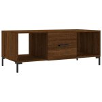 Vidaxl table basse ch�ne marron 102x50x40 cm bois d'ing�nierie