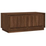 Vidaxl table basse ch�ne marron 102x50x44 cm bois d'ing�nierie