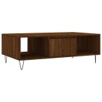 Vidaxl table basse ch�ne marron 104x60x35 cm bois d'ing�nierie