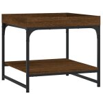 Vidaxl table basse chêne marron 49, 5x49, 5x45 cm bois d'ingénierie Vidaxl table basse chêne marron 49, 5x49, 5x45 cm bois d'ingénierie