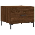Vidaxl table basse ch�ne marron 50x50x40 cm bois d'ing�nierie
