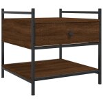 Vidaxl table basse ch�ne marron 50x50x50 cm bois d'ing�nierie