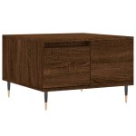 Vidaxl table basse ch�ne marron 55x55x36, 5 cm bois d'ing�nierie