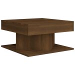 Vidaxl table basse chêne marron 57x57x30 cm bois d'ingénierie Vidaxl table basse chêne marron 57x57x30 cm bois d'ingénierie
