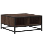 Vidaxl table basse chêne marron 60, 5x60, 5x30cm bois d'ingénierie / métal Vidaxl table basse chêne marron 60, 5x60, 5x30cm bois d'ingénierie / métal