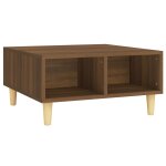 Vidaxl table basse chne marron 60x60x30 cm bois d'ingnierie