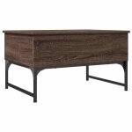 Vidaxl table basse chêne marron 70x50x40 cm bois d'ingénierie et métal Vidaxl table basse chêne marron 70x50x40 cm bois d'ingénierie et métal