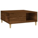 Vidaxl table basse ch�ne marron 80x80x36, 5 cm bois d'ing�nierie