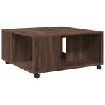 Vidaxl table basse chêne marron 80x80x40 cm bois d'ingénierie Vidaxl table basse chêne marron 80x80x40 cm bois d'ingénierie