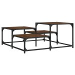 Vidaxl table basse ch�ne marron 87, 5x87, 5x40 cm bois d'ing�nierie