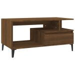 Vidaxl table basse ch�ne marron 90x49x45 cm bois d'ing�nierie
