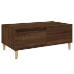 Vidaxl table basse chêne marron 90x50x36, 5 cm bois d'ingénierie Vidaxl table basse chêne marron 90x50x36, 5 cm bois d'ingénierie