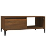 Vidaxl table basse chne marron 90x50x36, 5 cm bois d'ingnierie