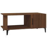 Vidaxl table basse chne marron 90x50x40 cm bois d'ingnierie