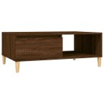Vidaxl table basse ch�ne marron 90x60x35 cm bois d'ing�nierie