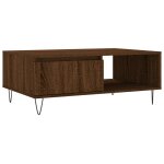 Vidaxl table basse ch�ne marron 90x60x35 cm bois d'ing�nierie