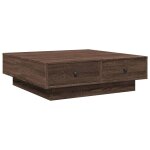 Vidaxl table basse chêne marron 90x90x28 cm bois d'ingénierie Vidaxl table basse chêne marron 90x90x28 cm bois d'ingénierie