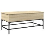 Vidaxl table basse chêne sonoma 100x50x45cm bois d'ingénierie et métal Vidaxl table basse chêne sonoma 100x50x45cm bois d'ingénierie et métal