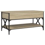 Vidaxl table basse chêne sonoma 100x50x50cm bois d'ingénierie et métal Vidaxl table basse chêne sonoma 100x50x50cm bois d'ingénierie et métal