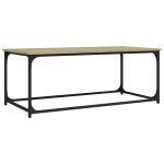 Vidaxl table basse chêne sonoma 102x50x40 cm bois d'ingénierie et fer Vidaxl table basse chêne sonoma 102x50x40 cm bois d'ingénierie et fer