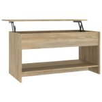 Vidaxl table basse ch�ne sonoma 102x50x52, 5 cm bois d'ing�nierie