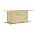 Vidaxl table basse ch�ne sonoma 102x55, 5x40 cm bois d'ing�nierie