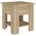 Vidaxl table basse ch�ne sonoma 40x40x42 cm bois d'ing�nierie