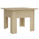 Vidaxl table basse ch�ne sonoma 55x55x42 cm bois d'ing�nierie