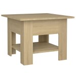 Vidaxl table basse ch�ne sonoma 55x55x42 cm bois d'ing�nierie
