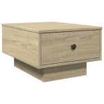 Vidaxl table basse ch�ne sonoma 60x45x31 cm bois d'ing�nierie
