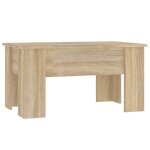 Vidaxl table basse ch�ne sonoma 79x49x41 cm bois d'ing�nierie