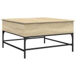Vidaxl table basse chêne sonoma 80x80x45 cm bois d'ingénierie et métal Vidaxl table basse chêne sonoma 80x80x45 cm bois d'ingénierie et métal