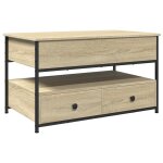 Vidaxl table basse chêne sonoma 85x50x50 cm bois d'ingénierie et métal Vidaxl table basse chêne sonoma 85x50x50 cm bois d'ingénierie et métal