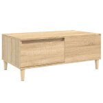 Vidaxl table basse ch�ne sonoma 90x50x36, 5 cm bois d'ing�nierie