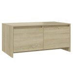 Vidaxl table basse ch�ne sonoma 90x50x41, 5 cm bois d'ing�nierie