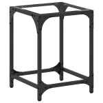 Vidaxl table basse avec dessus en verre transparent 30x30x40 cm acier