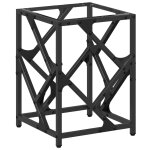 Vidaxl table basse avec dessus en verre transparent 30x30x41 cm acier