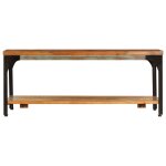 Vidaxl table basse et tagre 100x60x35 cm bois de rcupration solide